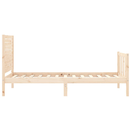 Giroletto senza Materasso 100x200 cm in Legno Massello di Pino