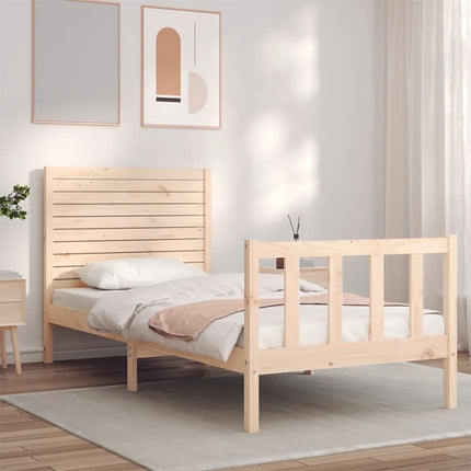 Giroletto senza Materasso 100x200 cm in Legno Massello di Pino