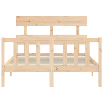 Letto senza Materasso 140x190 cm in Legno Massello di Pino