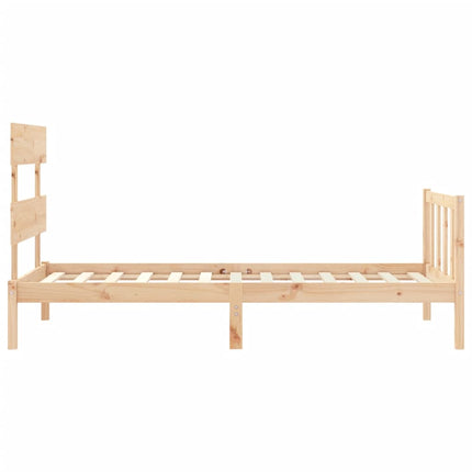 Giroletto senza Materasso 90x200 cm in Legno Massello di Pino