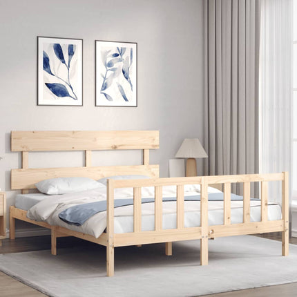 Giroletto senza Materasso 160x200 cm in Legno Massello di Pino