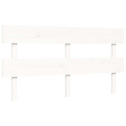 Giroletto senza Materasso Bianco 160x200 cm Legno Massello Pino