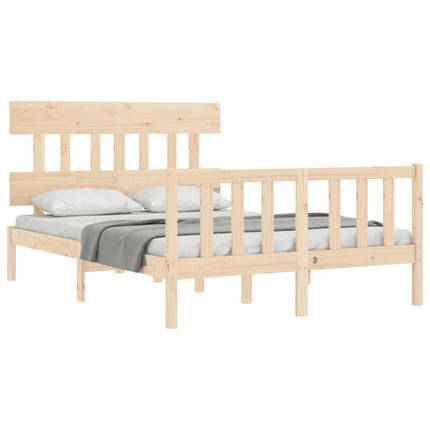 Letto senza Materasso 140x190 cm in Legno Massello di Pino