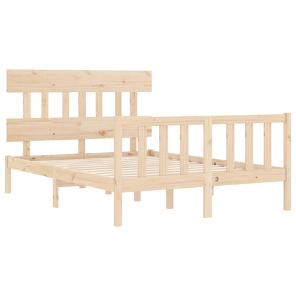 Letto senza Materasso 140x190 cm in Legno Massello di Pino