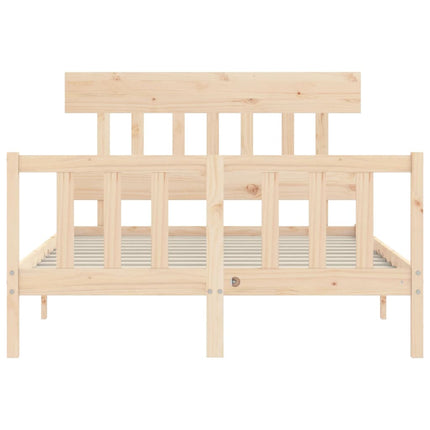 Letto senza Materasso 140x190 cm in Legno Massello di Pino