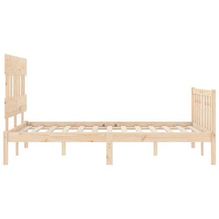 Letto senza Materasso 140x190 cm in Legno Massello di Pino