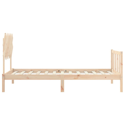 Giroletto senza Materasso 100x200 cm in Legno Massello di Pino
