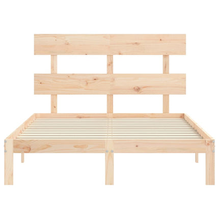 Letto senza Materasso 140x190 cm in Legno Massello di Pino