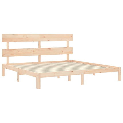 Giroletto con Testiera Super King Size in Legno Massello