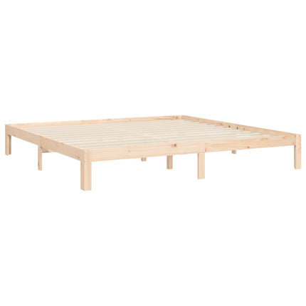 Giroletto con Testiera Super King Size in Legno Massello