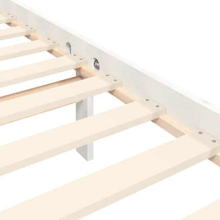 Giroletto senza Materasso Bianco 120x200 cm Legno Massello Pino