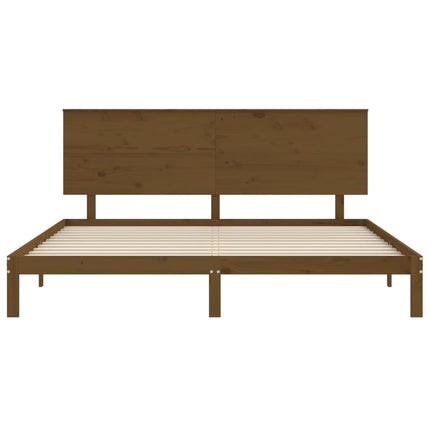 Giroletto con Testiera ambra 200x200 cm in Legno Massello