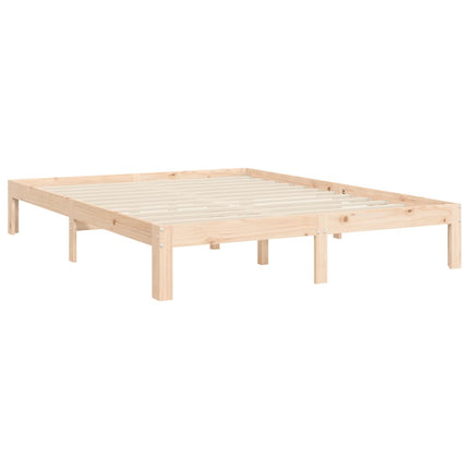 Letto senza Materasso 140x190 cm in Legno Massello di Pino