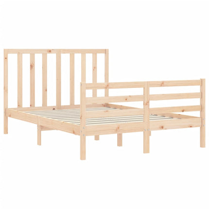 Letto senza Materasso 140x190 cm in Legno Massello di Pino