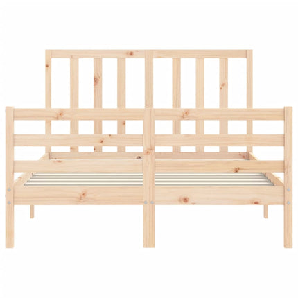 Letto senza Materasso 140x190 cm in Legno Massello di Pino