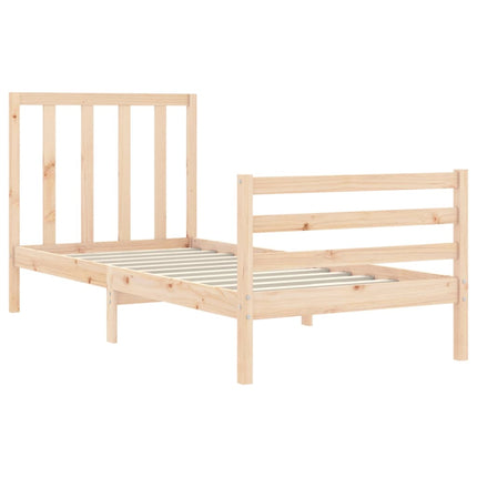 Giroletto senza Materasso 90x200 cm in Legno Massello di Pino