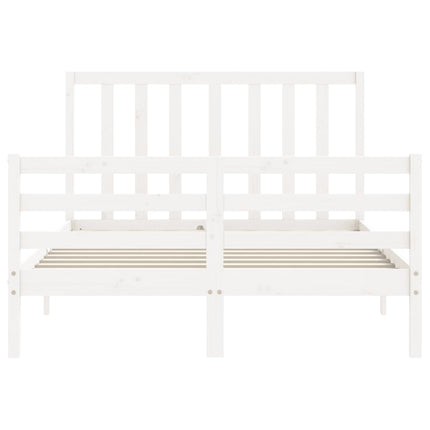 Giroletto senza Materasso Bianco 120x200 cm Legno Massello Pino