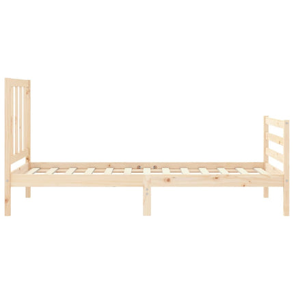 Giroletto senza Materasso 100x200 cm in Legno Massello di Pino