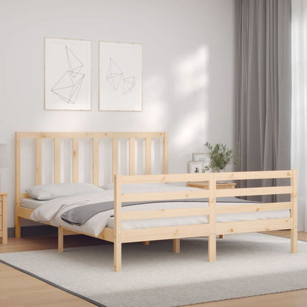 Giroletto con Testiera King Size in Legno Massello