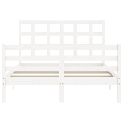 Giroletto con Testiera Bianco Double in Legno Massello