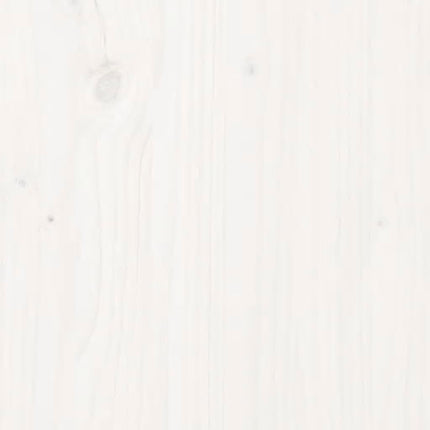 Giroletto con Testiera Bianco 90x200 cm in Legno Massello