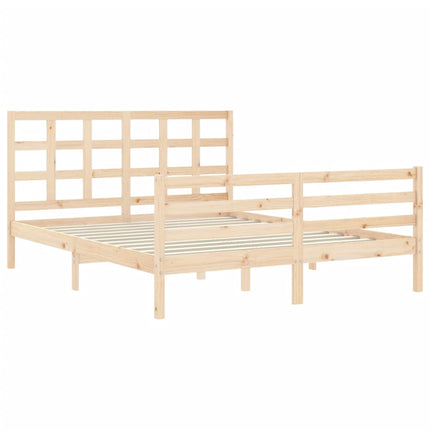 Giroletto con Testiera King Size in Legno Massello