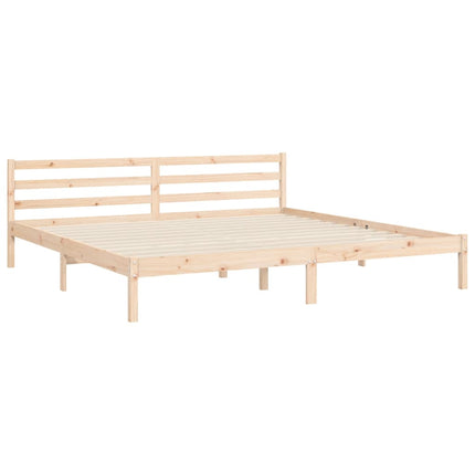 Giroletto con Testiera Super King Size in Legno Massello