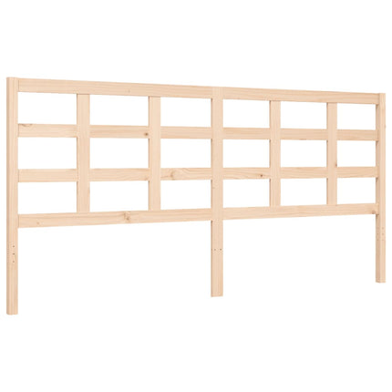Giroletto con Testiera Super King Size in Legno Massello