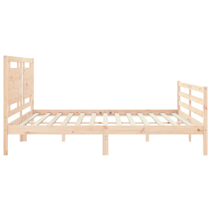 Giroletto con Testiera 200x200 cm in Legno Massello