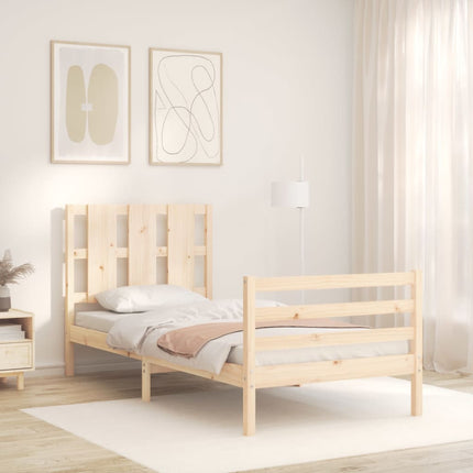 Giroletto con Testiera Small Single in Legno Massello