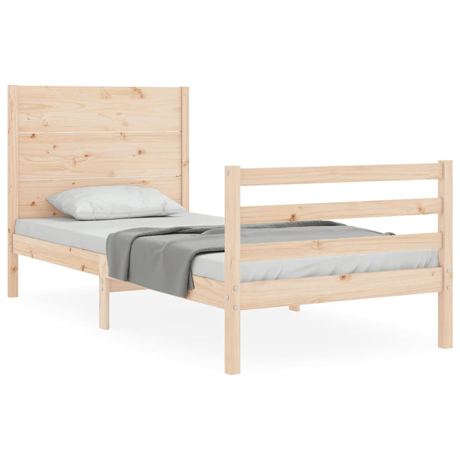 Giroletto con Testiera Small Single in Legno Massello
