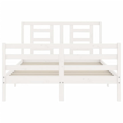 Giroletto con Testiera Bianco Small Double Legno Massello