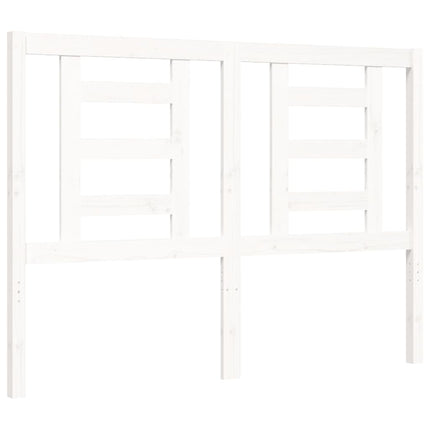 Giroletto con Testiera Bianco Small Double Legno Massello