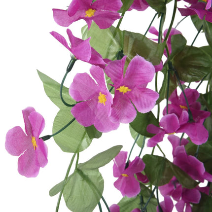 Ghirlande Fiori Artificiali Natale 3 pz Viola Chiaro 85 cm