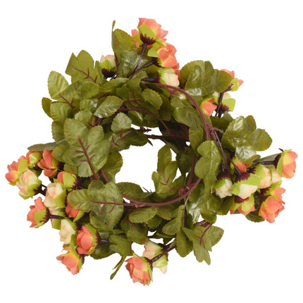 Ghirlande Fiori Artificiali Natale 6 pz Rosso Tramonto 215 cm