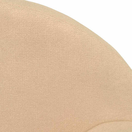 Divano per Bambini a 2 Posti Crema in Morbido Peluche