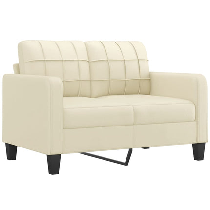 Set di Divani 4 pz con Cuscini crema in Similpelle