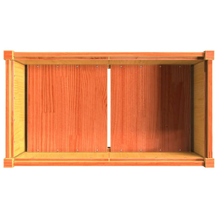 Fioriera Giardino Marrone Cera 90x50x70 cm Legno Massello Pino