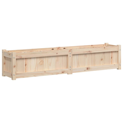Fioriera da Giardino 150x31x31 cm in Legno Massello di Pino