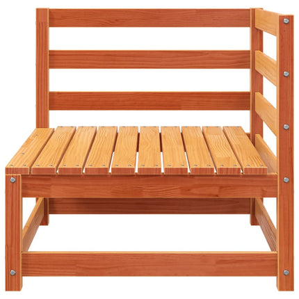 Divani Angolari Giardino 2pz Marrone Cera 70x70x67cm Legno Pino