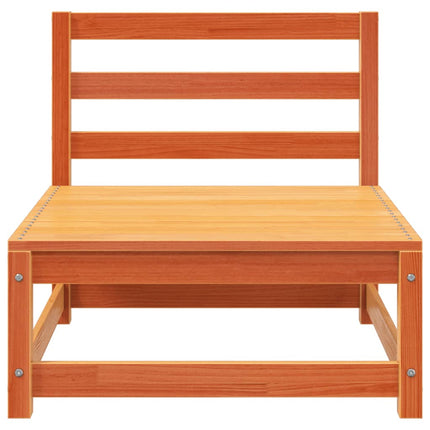 Divano Senza Braccioli da Giardino Marrone Cera 70x70x67cm Pino