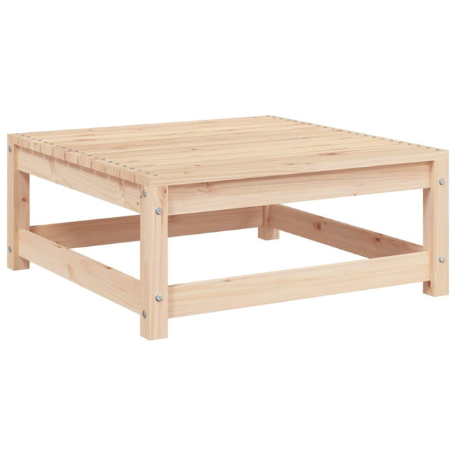 Poggiapiedi da Giardino 70x70x30 cm in Legno Massello di Pino