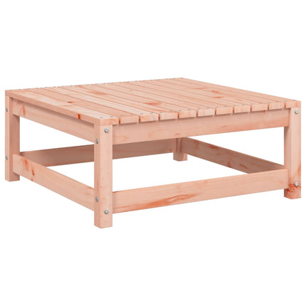 Poggiapiedi da Giardino con Cuscino Legno Massello di Douglas