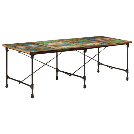 Tavolo da Pranzo 220x90x77 cm in Legno Massello di Recupero