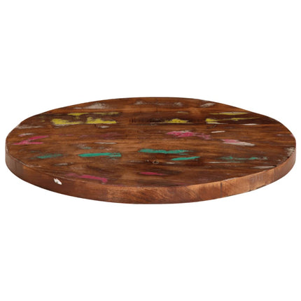 Piano per Tavolo Ã˜ 50x3,8 cm Rotondo Legno Massello di Recupero