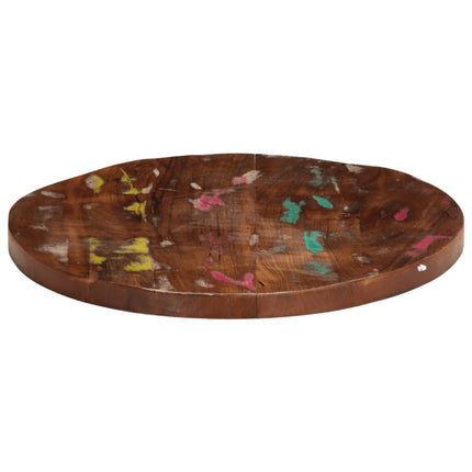 Piano per Tavolo ÃƒÆ’Ã‹Å“ 60x1,5 cm Rotondo Legno Massello di Recupero