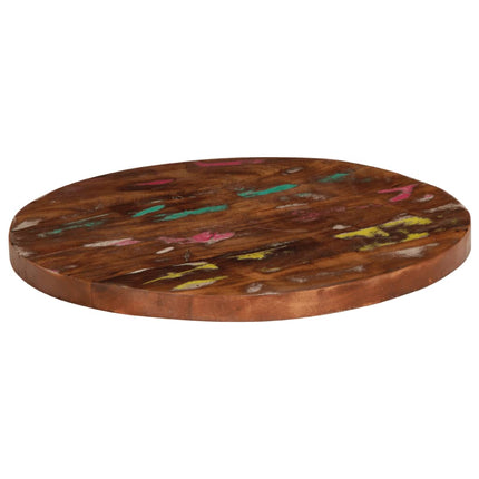 Piano per Tavolo ÃƒËœ 60x3,8 cm Rotondo Legno Massello di Recupero