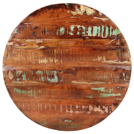 Piano per Tavolo ÃƒËœ 80x2,5 cm Rotondo Legno Massello di Recupero