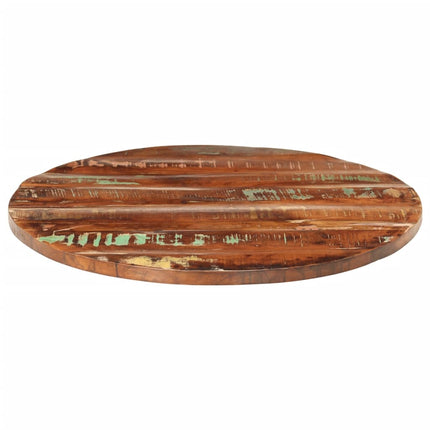Piano per Tavolo ÃƒËœ 80x2,5 cm Rotondo Legno Massello di Recupero