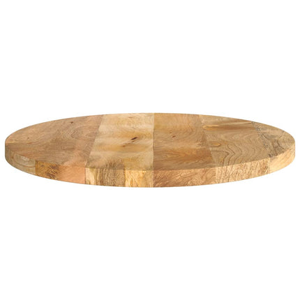 Piano per Tavolo ÃƒËœ 60x3,8 cm Rotondo in Legno Massello di Mango